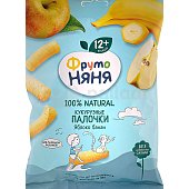 Кукурузные палочки Фруто Няня 20г яблоко/банан