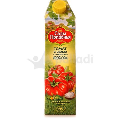 Сок Сады Придонья 1л томат 100% с солью