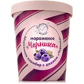 Мороженое Поронайск пломбир черника 450г 15%