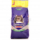 Наполнитель для кошачьих туалетов комкующийся Сибирская кошка Супер 7л