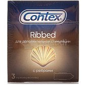 Презервативы CONTEX Ribbed с ребрами 3шт