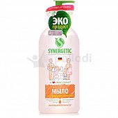ЭКО мыло жидкое SYNERGETIC гипоаллергенное Миндальное молочко 500мл