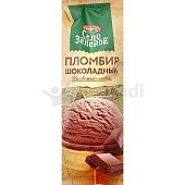 Мороженое Село зелёное 90г пломбир шоколадный 