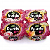 Йогурт Фруттис 8% груша/ваниль/вишневый пломбир 115г (упаковка 4 шт)