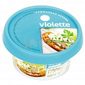Сыр творожный Violette с зеленью 140г Карат 
