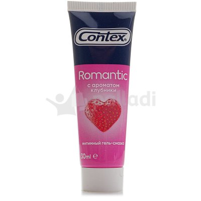 Гель-смазка интимный CONTEX Romantic с ароматом клубники 30мл