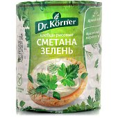 Хлебцы Корнер 80г рисовые сметана зелень