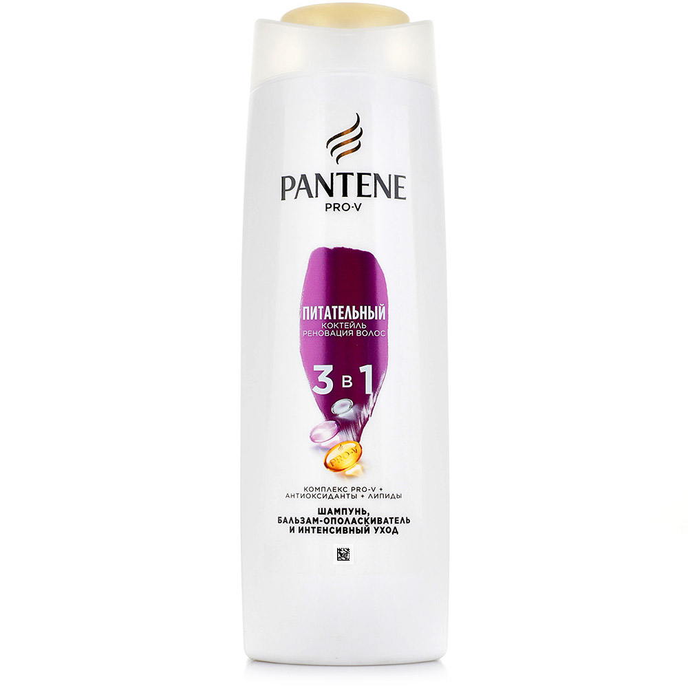 Шампунь PANTENE 3 в 1 Питательный коктейль реновация волос 360мл купить за  699 руб. с доставкой на дом в интернет-магазине «Palladi» в Южно-Сахалинске