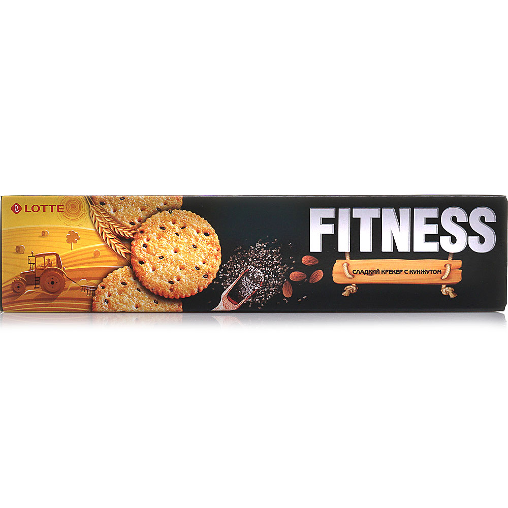 Крекер Lotte Fitness с кунжутом, 100 г