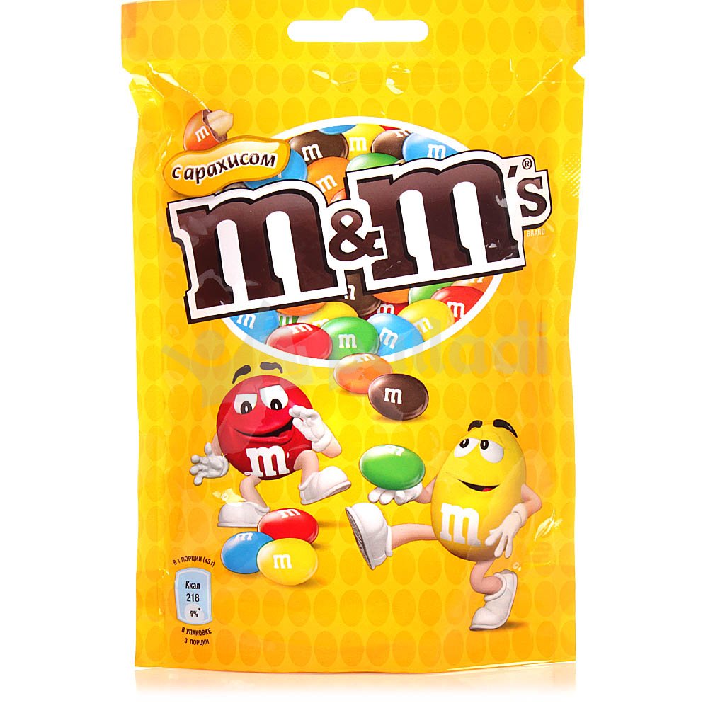 Драже M&Ms с арахисом 145г купить за 259 руб. с доставкой на дом в ...