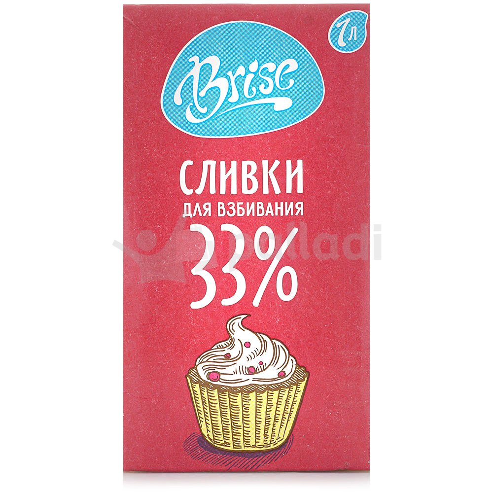 Сливки Brise для взбивания 33% 1000мл купить за 561 руб. с доставкой на ...