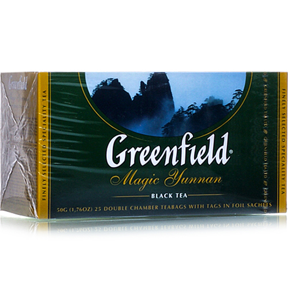 Чай greenfield magic yunnan. Чай Гринфилд Magic Yunnan. Чай черный Greenfield Magic Yunnan 25шт. Гринфилд Мэджик Юньнань фото. Greenfield Magic Yunnan PNG photo.