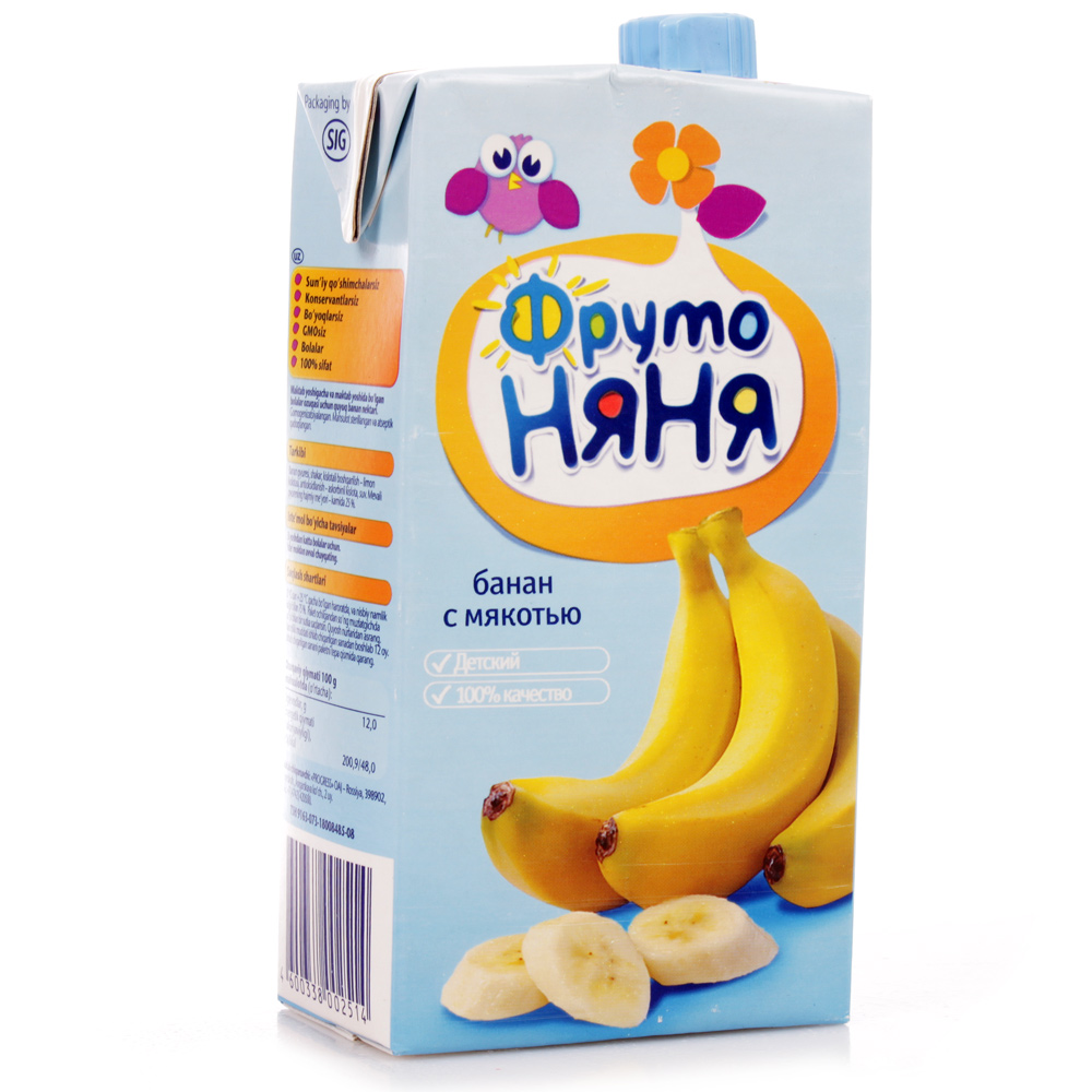 Сок Фруто Няня 500мл банан с мякотью т/п 1/25 купить за 82 руб. с ...
