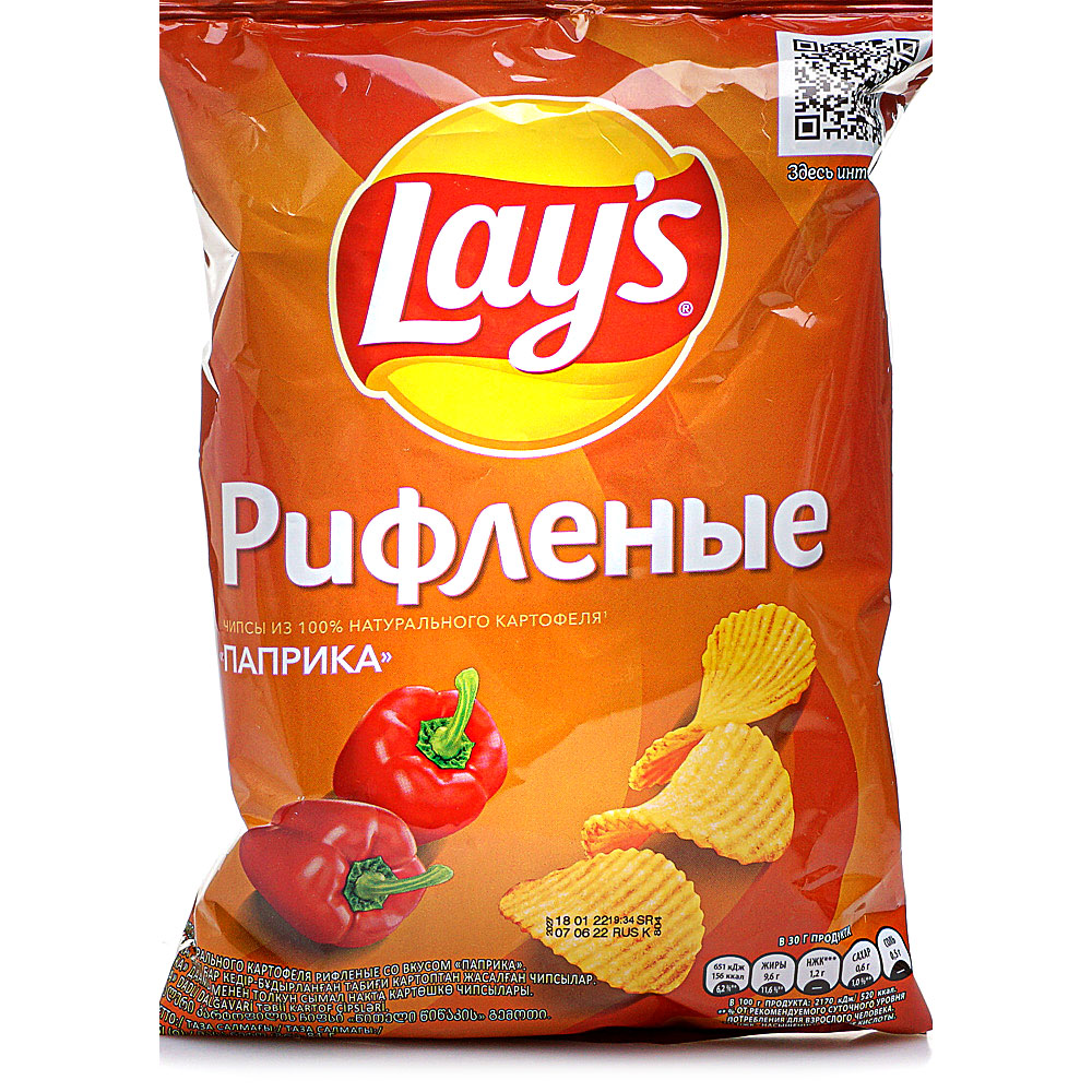 Чипсы Лейс 70г паприка рифленая купить за 125 руб. с доставкой на дом в ...