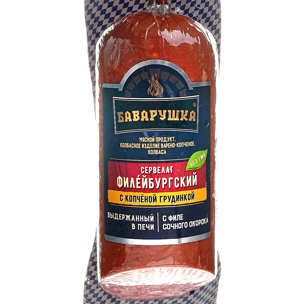 Сервелат Баварушка Филейбургский 350г с копченой грудинкой купить за ...