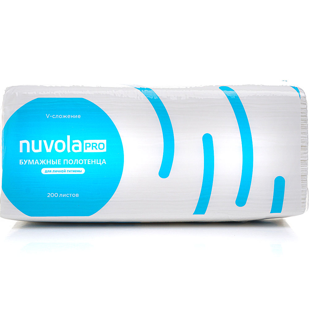 Полотенца бумажные для диспенсера NUVOLA V сложения 2-х слойные 200 ...