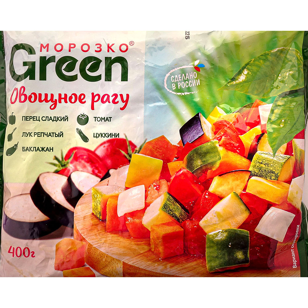 Морозко Green Овощное рагу 400гр купить за 168 руб. с доставкой на дом ...