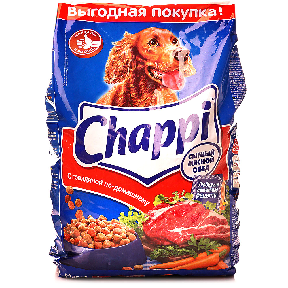 Чаппи 2,5кг говядина по домашнему для собак купить за 687 руб. с ...