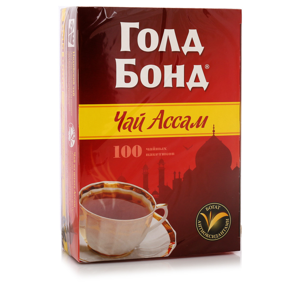 Чай Голд Бонд 100 пак черный байховый купить за 265 руб. с доставкой на ...