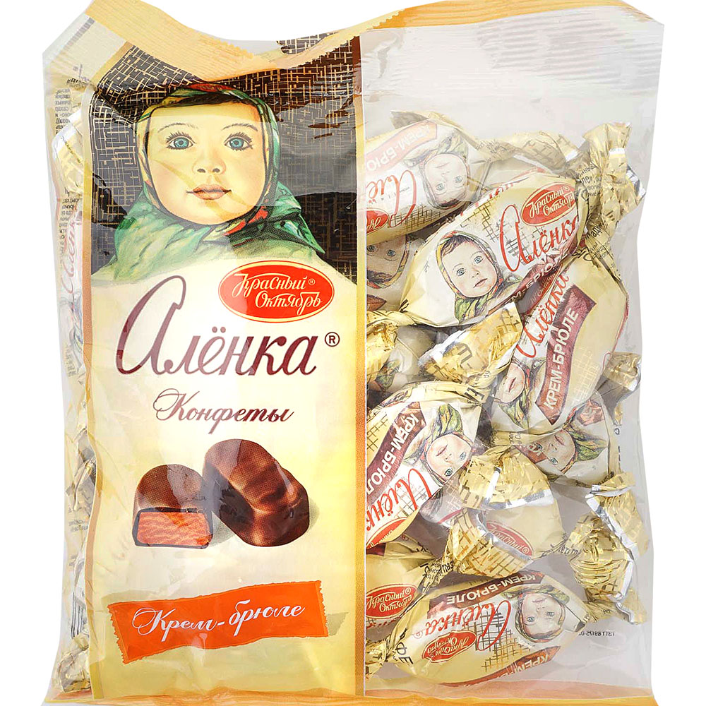 Конфеты Красный Октябрь 250г Аленка крем - брюле купол купить за 244 ...