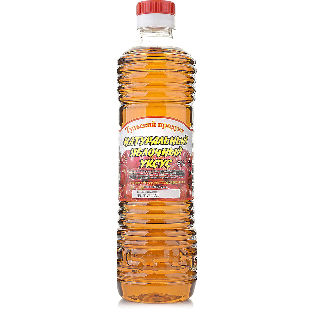 Уксус Яблочный 500г 6% пл/б Тульский продукт купить за 69 руб. с ...