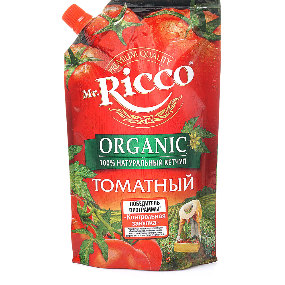 Кетчуп Mr.Ricco 350г Томатный дой/пак купить за 135 руб. с доставкой на ...