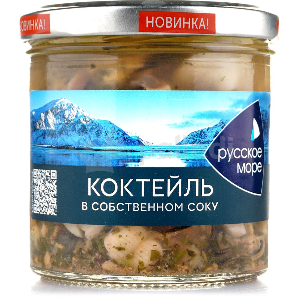 Коктейль из морепродуктов в заливке 300г Русское море