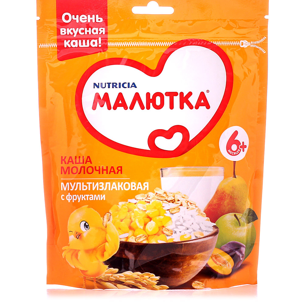 Каша молочная малютка овсяная с фруктами