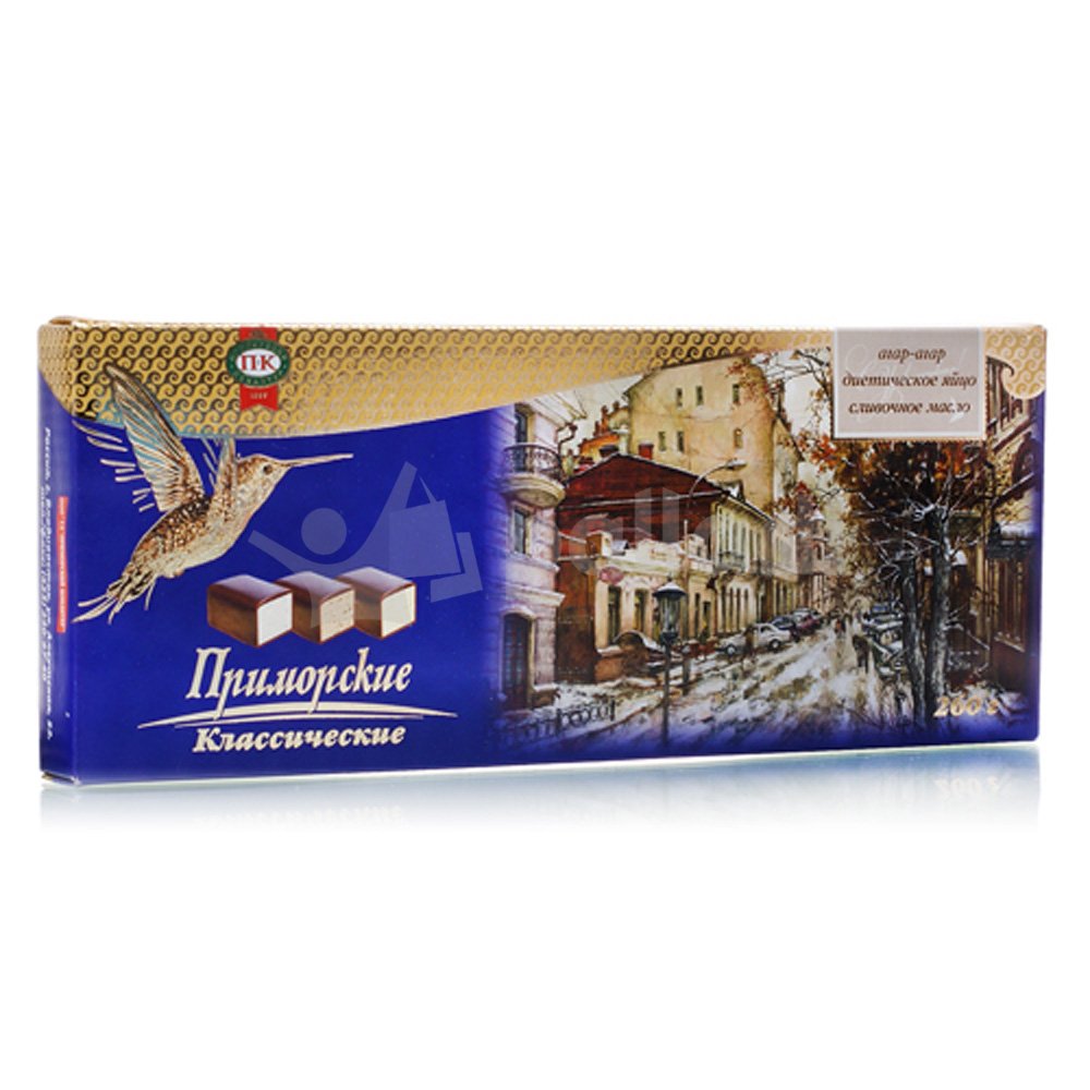 Конфеты Приморские 400г птичье молоко г. Владивосток купить за 655 руб. с  доставкой на дом в интернет-магазине «Palladi» в Южно-Сахалинске