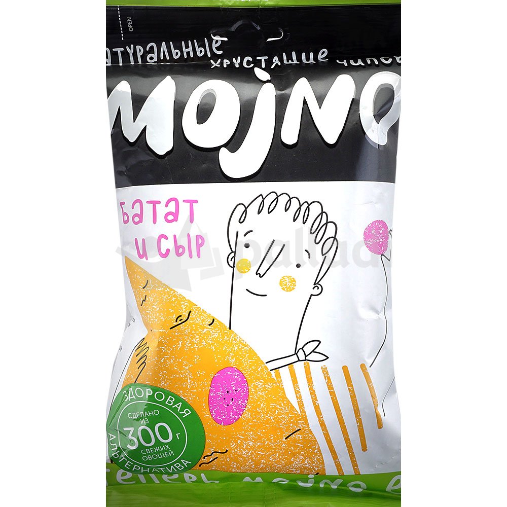 Чипсы MOjNO из батата с сыром чеддер 75г купить за 158 руб. с доставкой ...