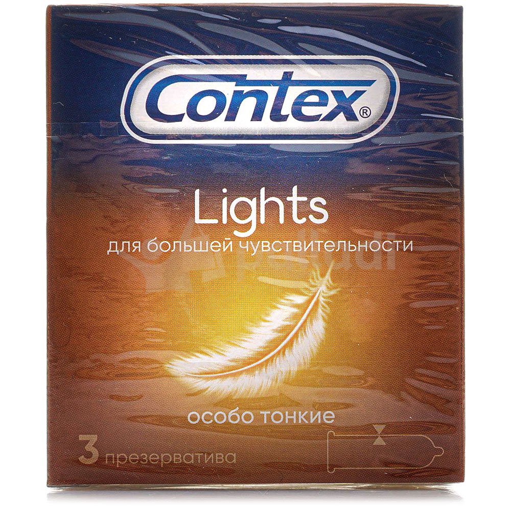 Презервативы CONTEX Lights особо тонкие (3шт) купить за 327 руб. с  доставкой на дом в интернет-магазине «Palladi» в Южно-Сахалинске