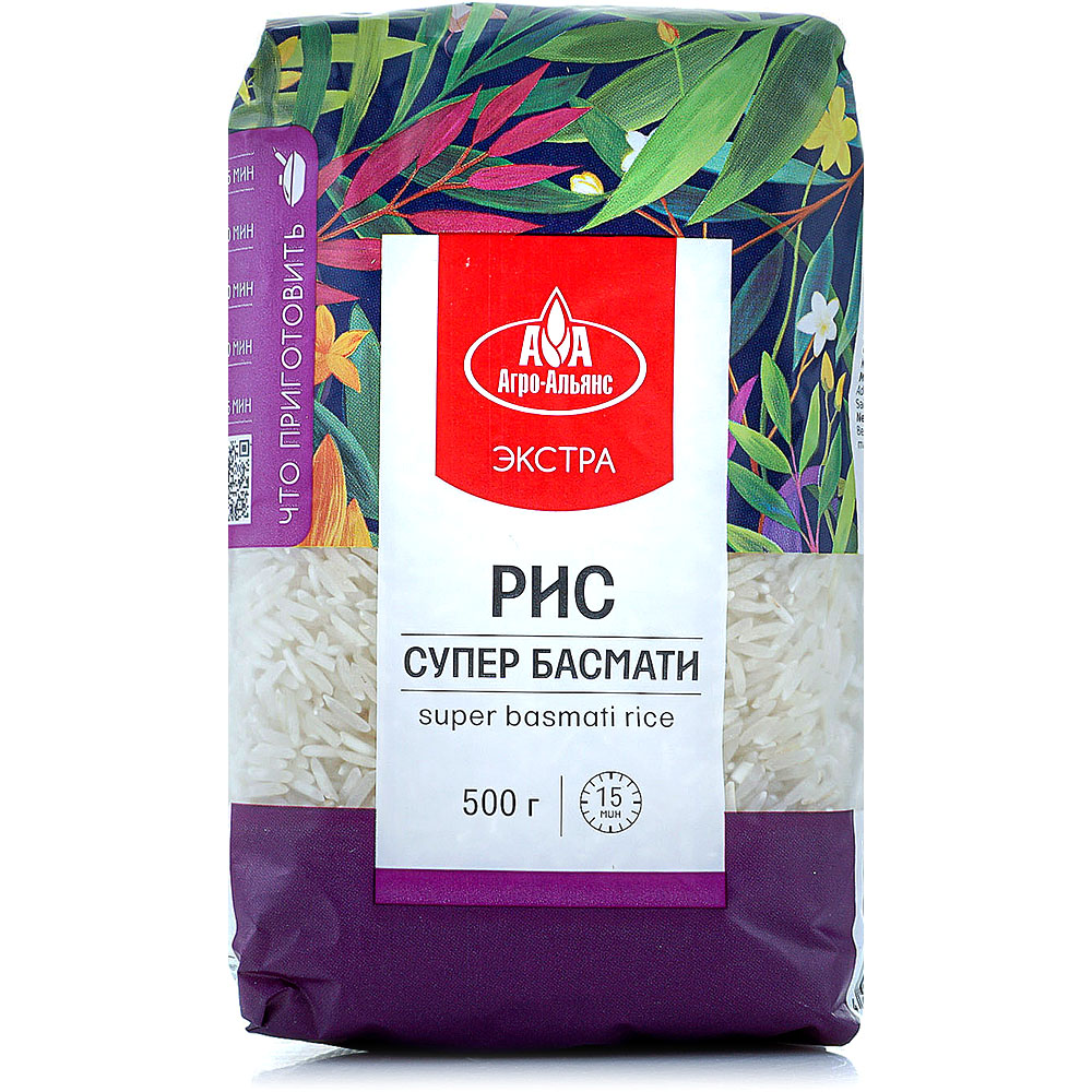 Крупа Агро-Альянс 450г Рис басмати купить за 258 руб. с доставкой на ...