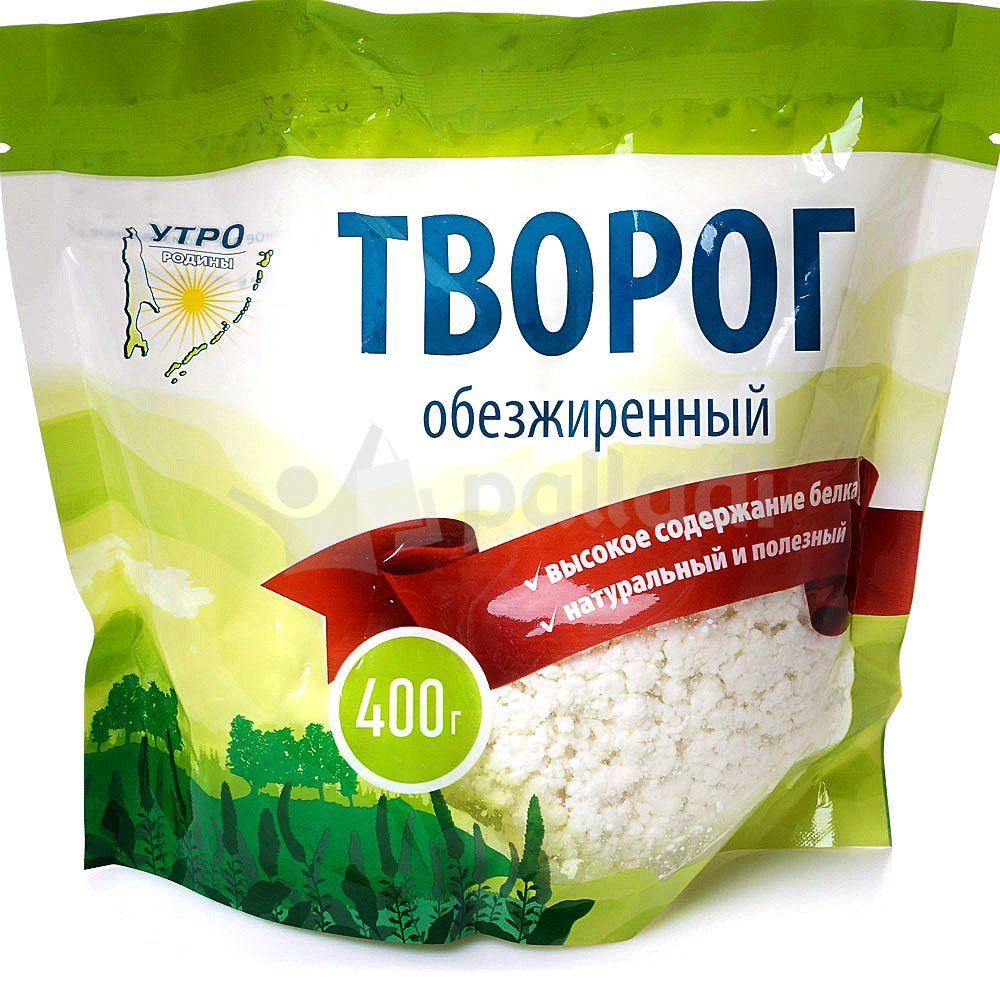 Творог Утро Родины 400г обезжиренный