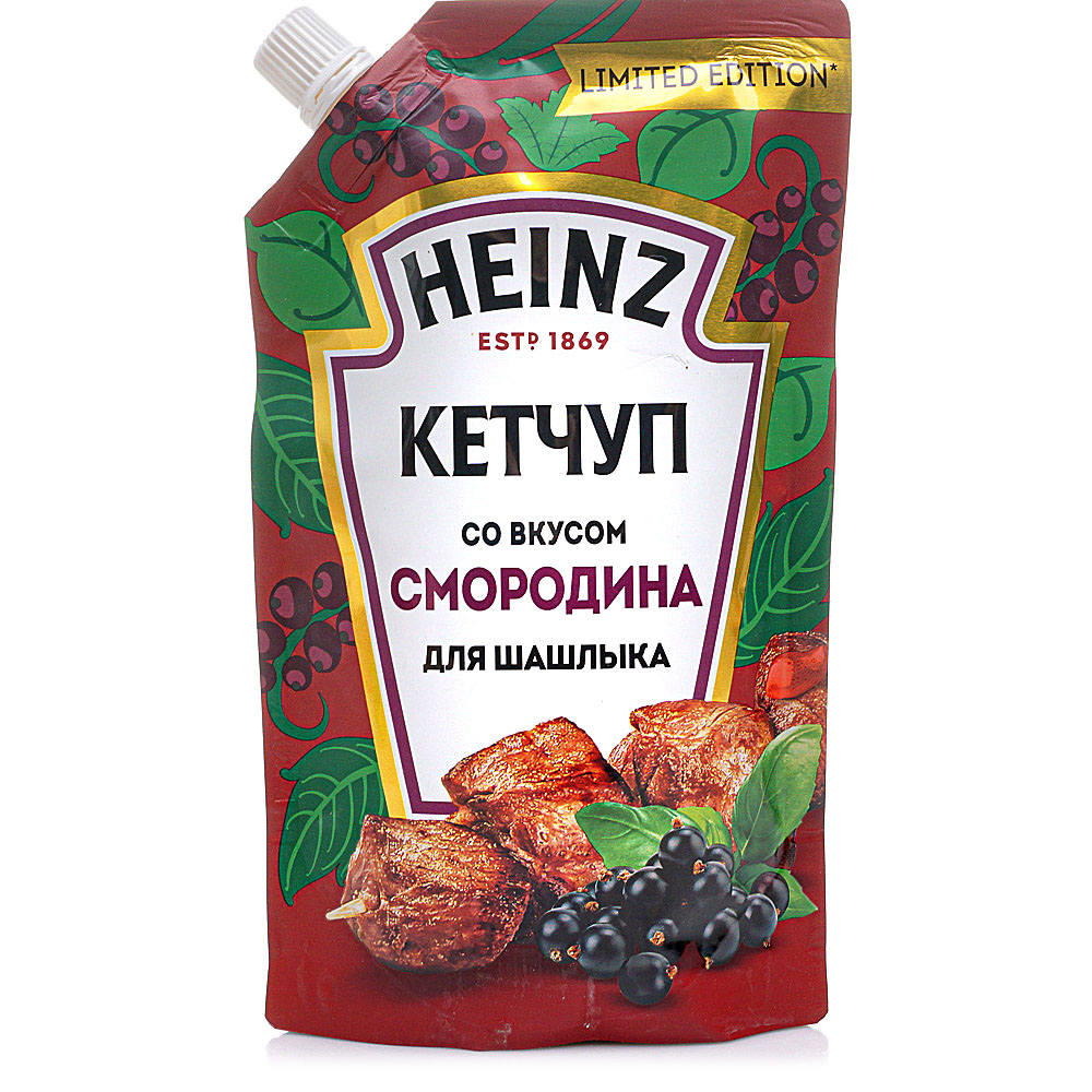 Кетчуп Heinz 320г для шашлыка смородина дой/пак купить за 199 руб. с ...