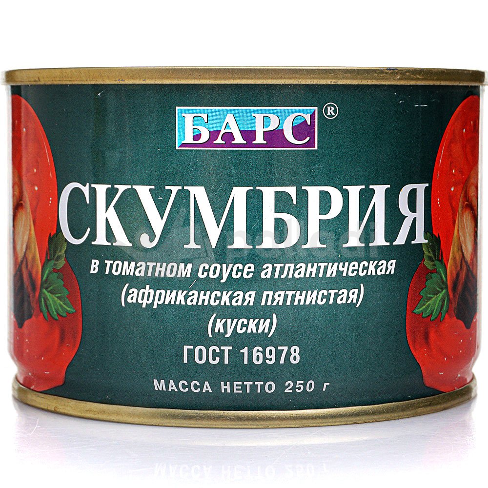 Скумбрия атлантическая 250г в т/с Барс купить за 197 руб. с доставкой ...