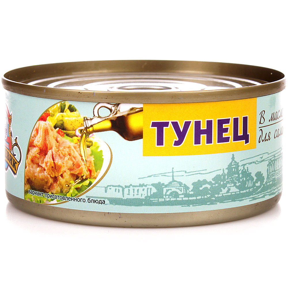 Тунец салатный 140г в масле Пищевик купить за 88 руб. с доставкой на ...