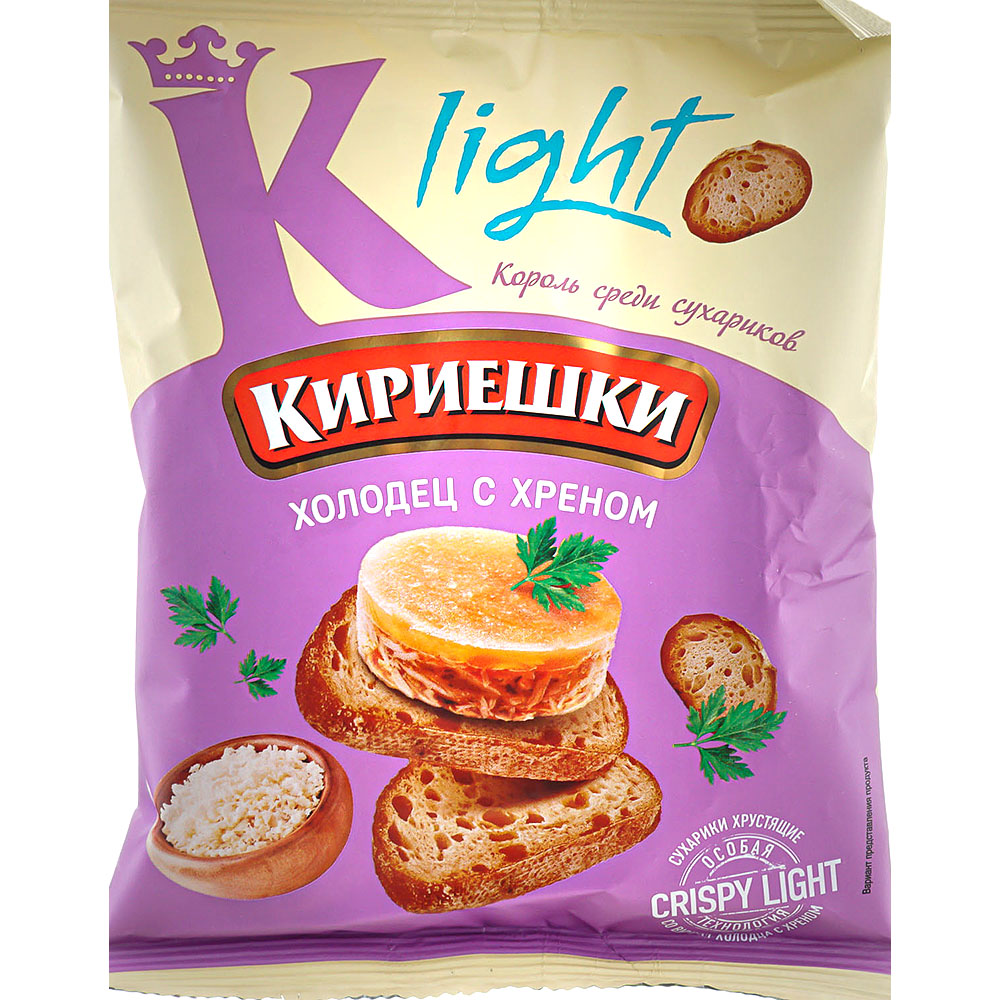 Кириешки Лайт 80г холодец с хреном купить за 42 руб. с доставкой на дом ...