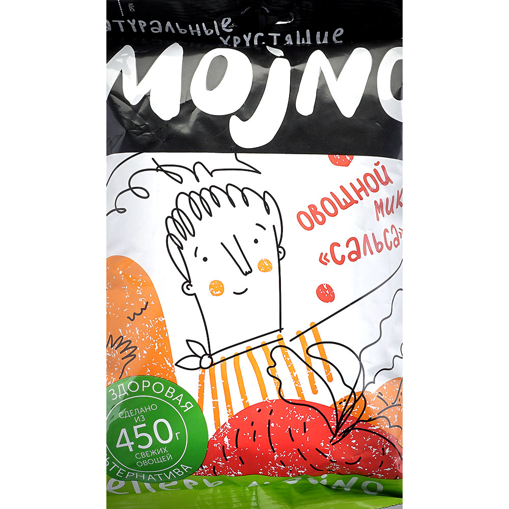 Чипсы MOjNO натуральные Овощной микс сальса 75г купить за 158 руб. с ...