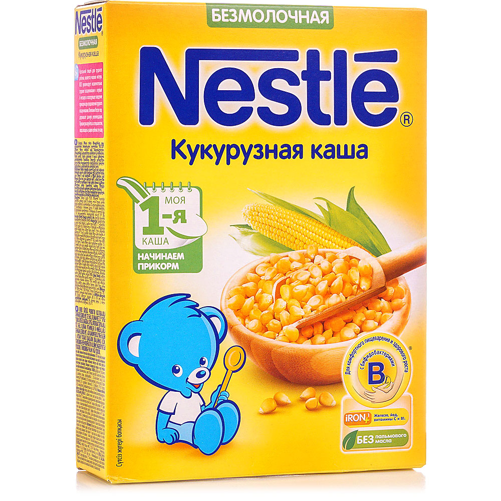 Молочная каша nestle или безмолочная