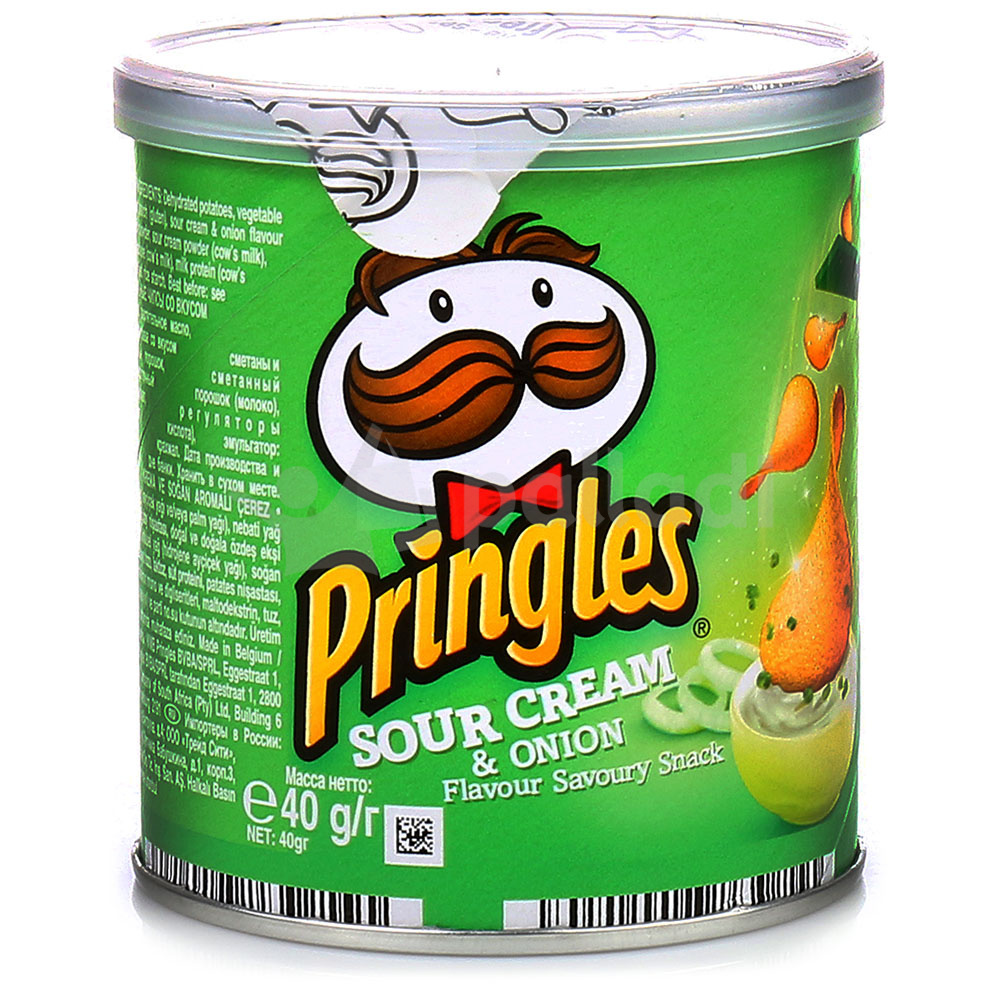 Чипсы Pringles 40г сметана - лук купить за 65 руб. с доставкой на дом в ...