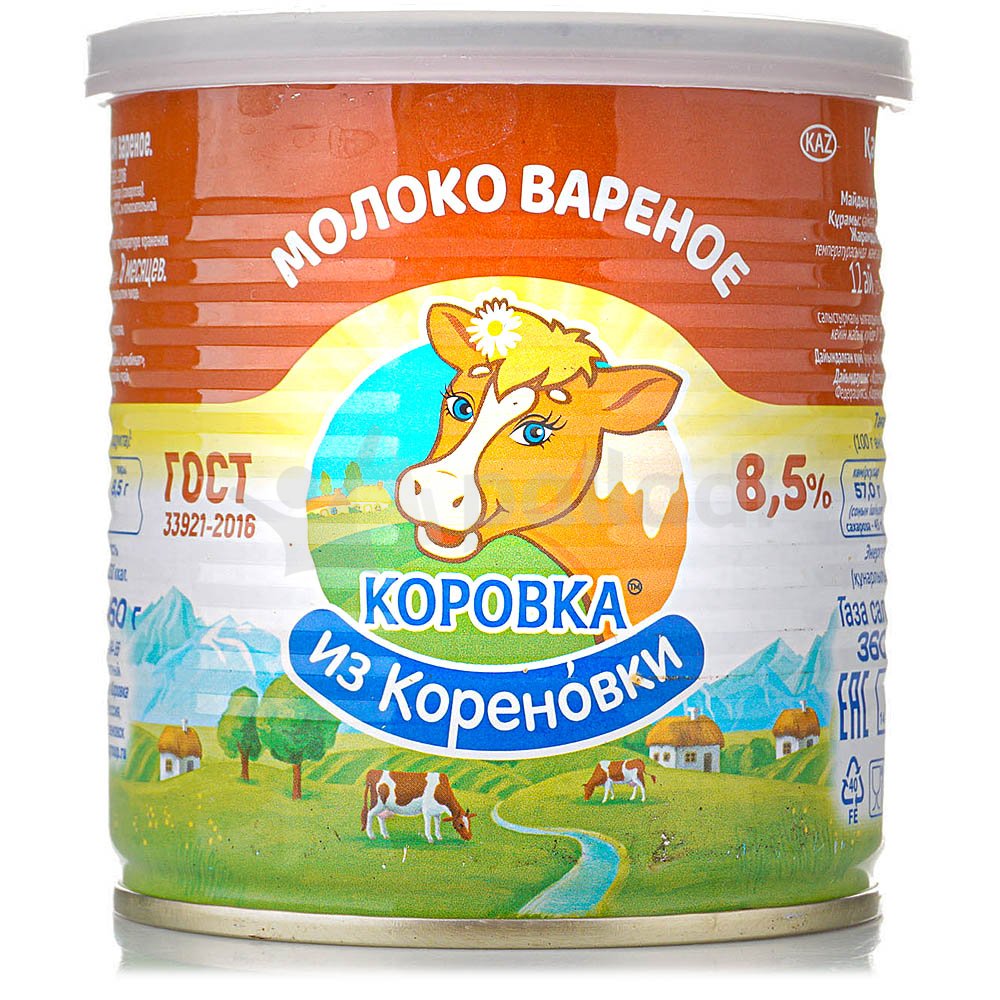 Молоко сгущенное Коровка из Кореновки 360г 8,5% с сахаром (вареное)