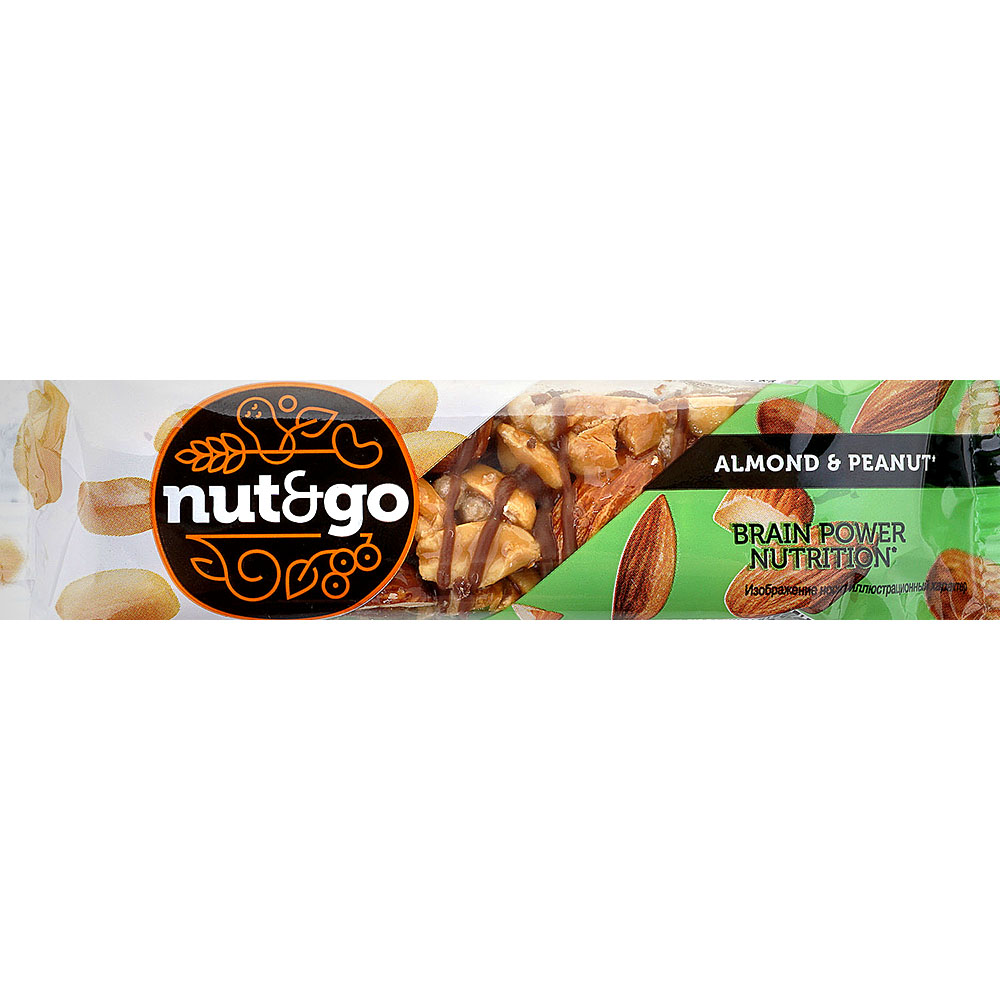 Батончик NUT N GO 34г миндаль-арахис купить за 58 руб. с доставкой на ...