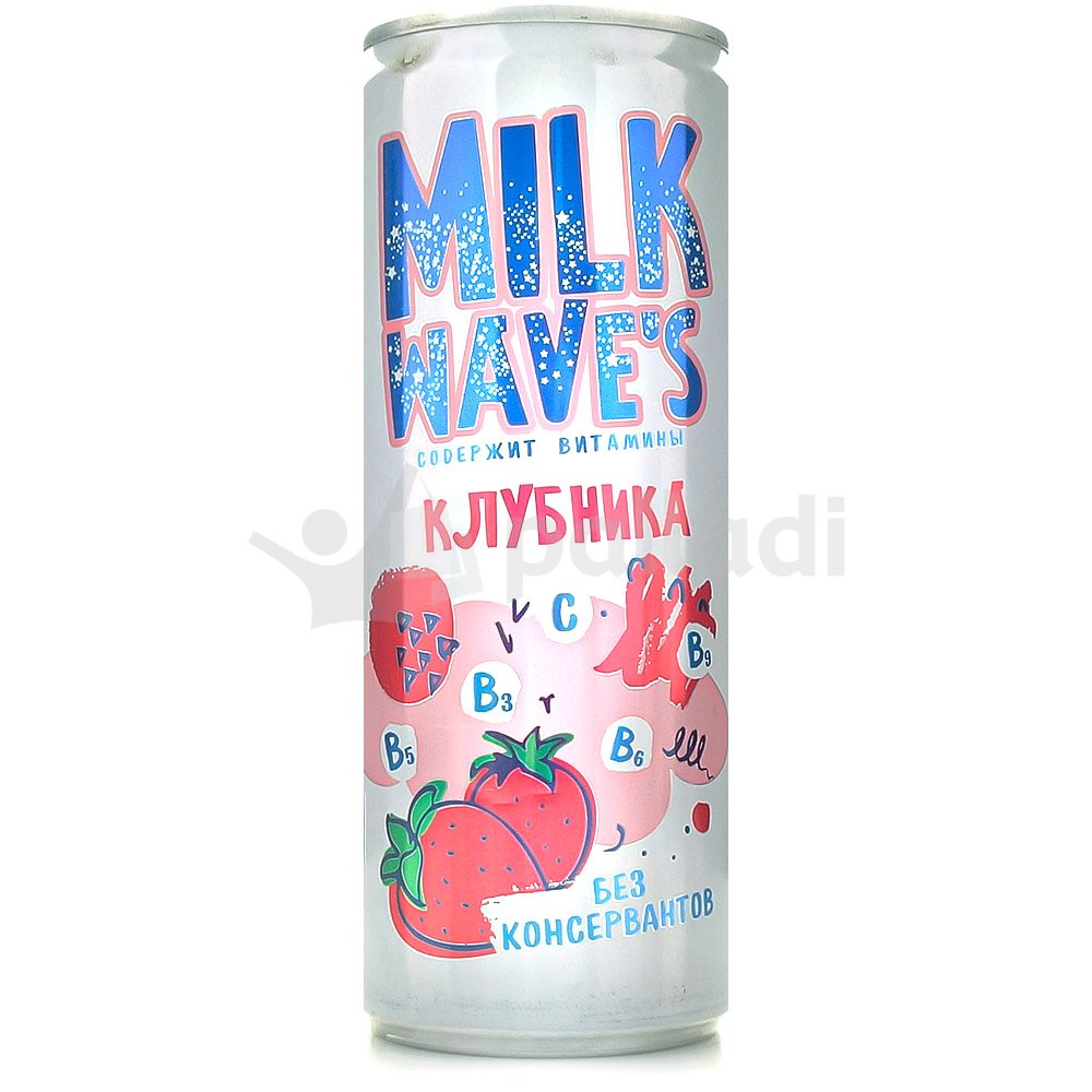 Напитки milk. Милк Вэйвс. Милк 0,25. Милк клубничный напиток. Milk Wave's клубника 0.25 ж/б.