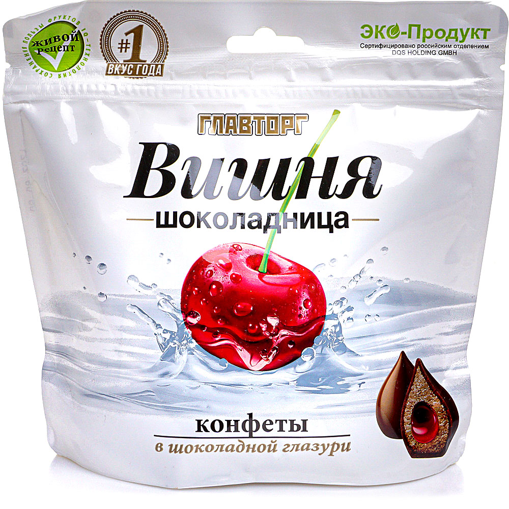 Конфеты Вишня шоколадница 140г в шоколадной глазури купить за 135 руб ...