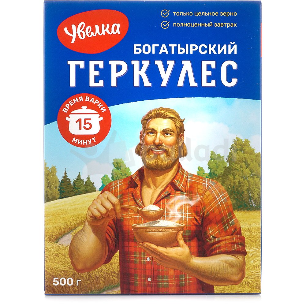 Хлопья Увелка 500г геркулес богатырский купить за 69 руб. с доставкой ...