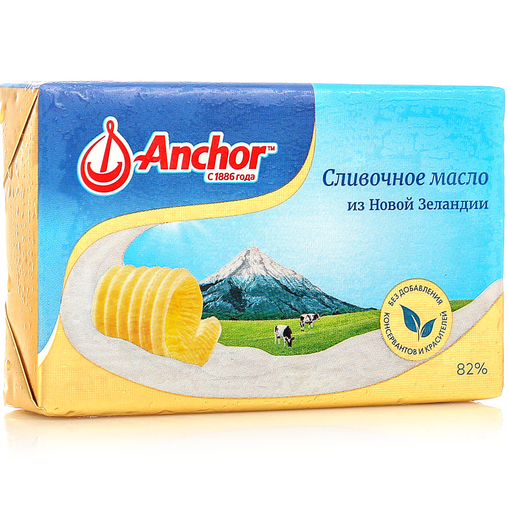 Сливочное масло синее. Сливочное масло Anchor 82%. Anchor 82 масло сладкосливочное. Анкор масло сливочное 200 грамм. Сливочное масло в упаковке.
