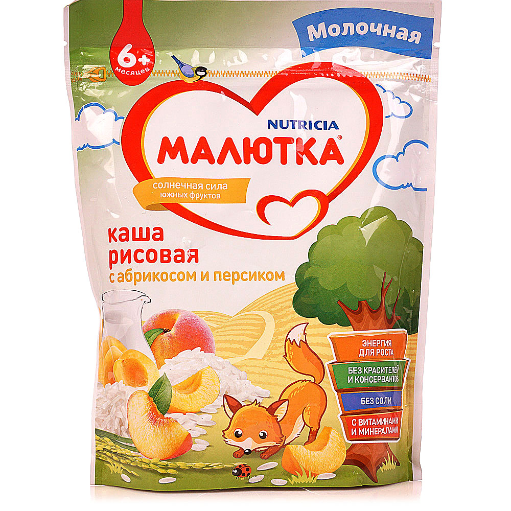 Молочная каша малютка кукурузная сухая 220г