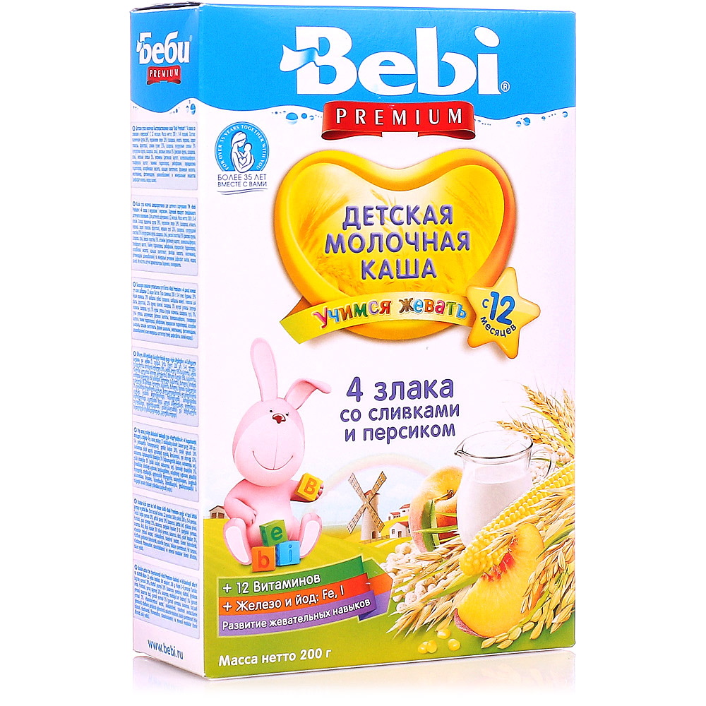 Молочная каша bebi с 4 месяцев