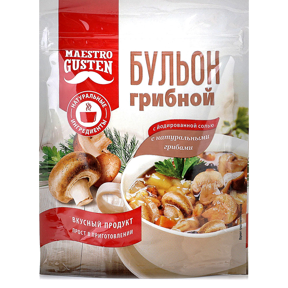 Бульон Maestro GUSTEN грибной 90г купить за 55 руб. с доставкой на дом ...