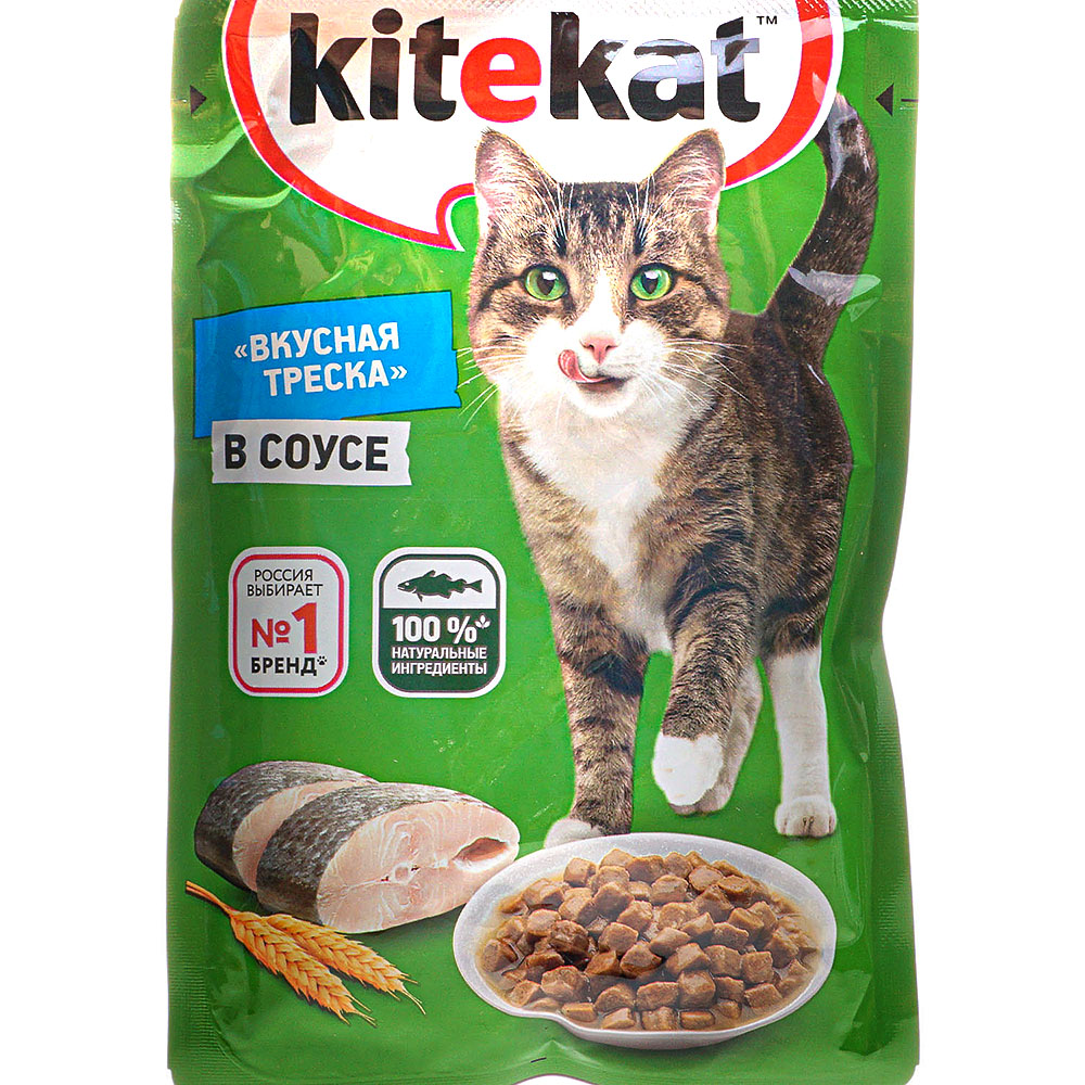 Kitekat с рыбой в соусе